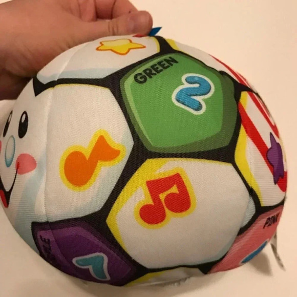 Fisher-Price Laugh & Learn Singin' Soccer Ball 8" Baby Plush Toy 2013 Working - Picture 4 of 11